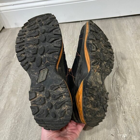 LOWA LINO GTX Mid Outdoor Waterproof Orange Black Work Boots Men’s Size 9 - Picture 6 of 7